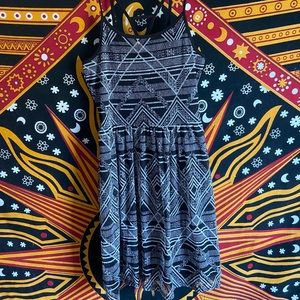 No Boundaries Black zig-zag dress